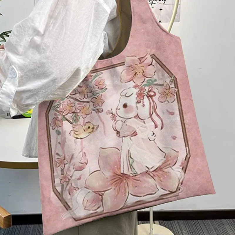 AOSONG Suede Tech Fabric Shoulder Bag Regular Unisex Antique Peach-3