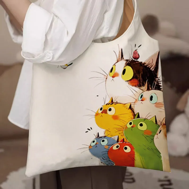 AOSONG Canvas Canvas Bag Shoulder Bags Regular Unisex White-4