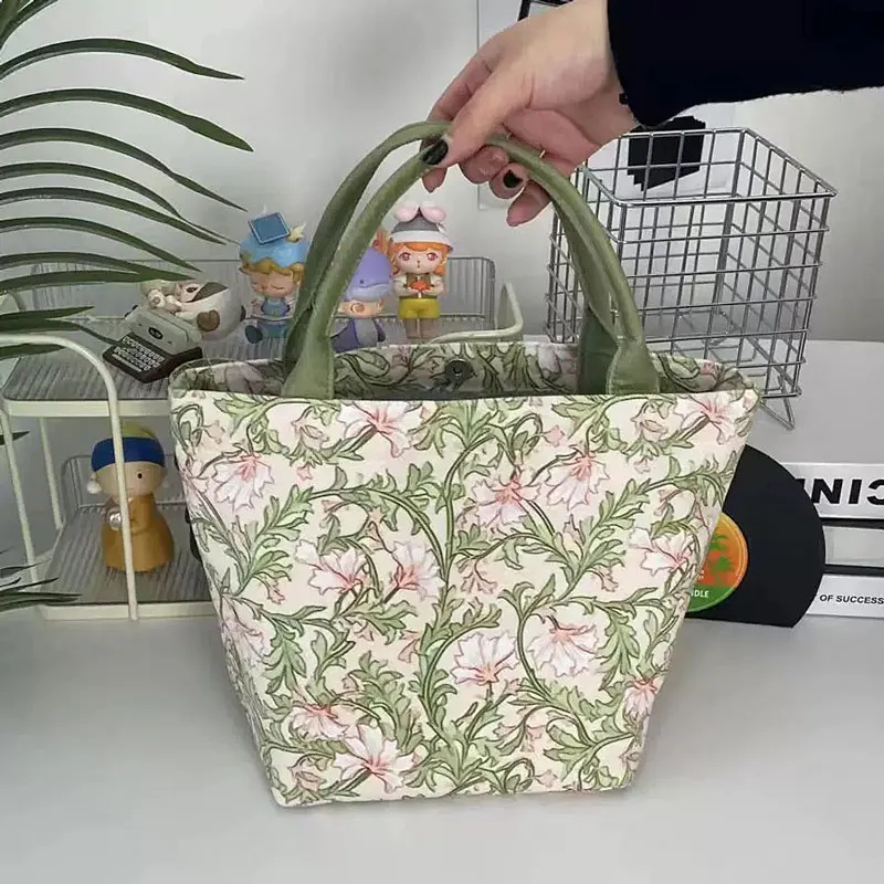 AOSONG Suede Tech Fabric Handbag Regular Unisex White Pink Green-3