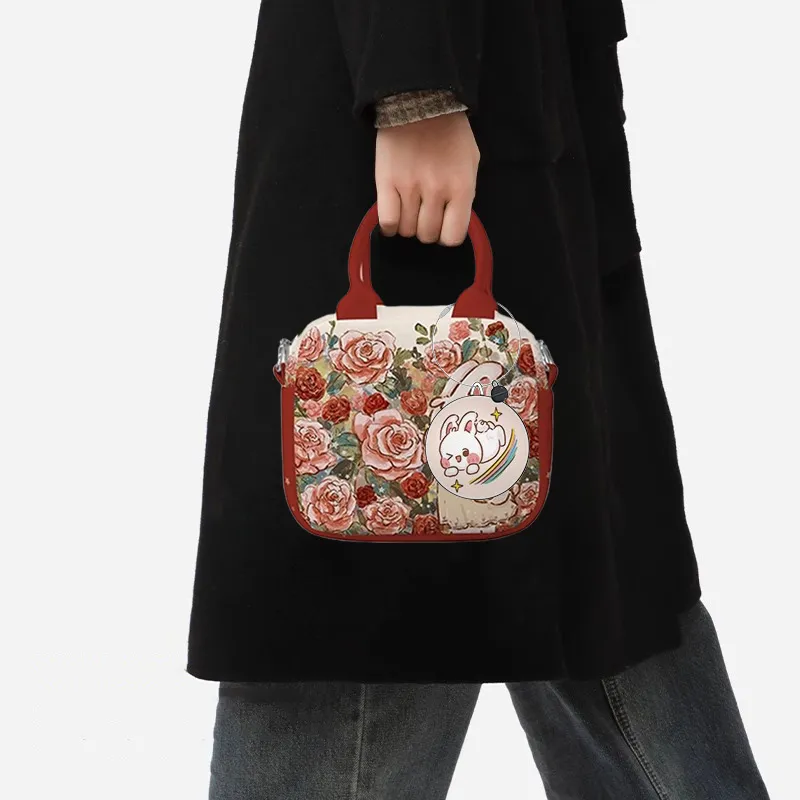 AOSONG Technical Fabric Crossbody One Shoulder Handbags Regular Women's Rose Manor-5