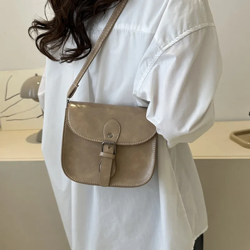 AOSONG PU Crossbody Bag Unisex White/Black/Burgundy/Khaki/Coffee-23