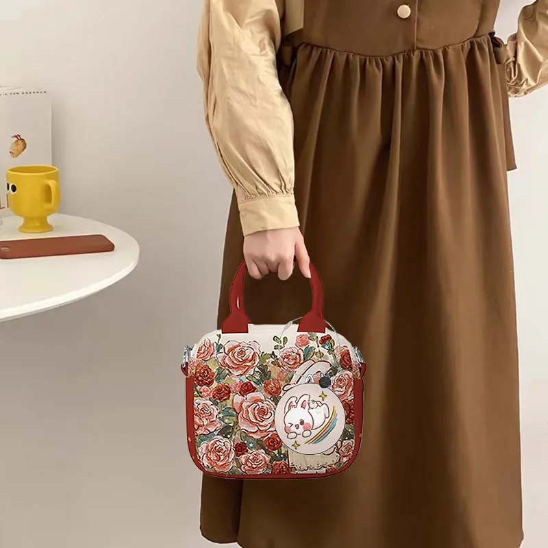 AOSONG Technical Fabric Crossbody One Shoulder Handbags Regular Women's Rose Manor-4