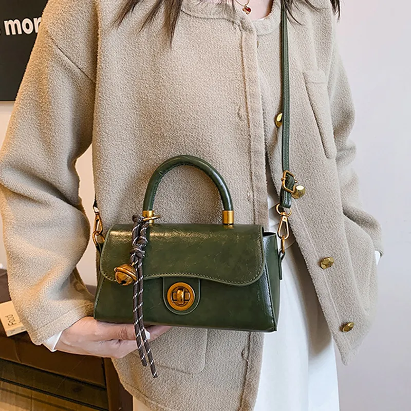 AOSONG PU Crossbody One Shoulder Handbag Regular Unisex Brown/Black/Green/Red-2