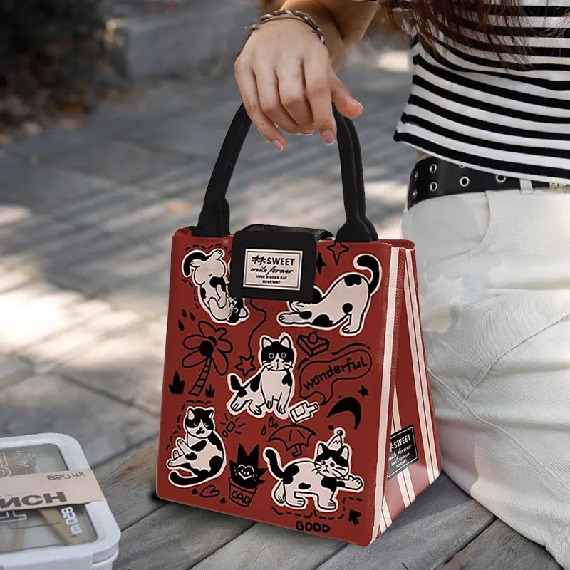 AOSONG Suede Tech Fabric Handbag Regular Unisex Red-1