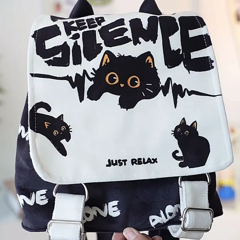 AOSONG Suede Tech Fabric Backpack Regular Unisex Briquette Cat-5