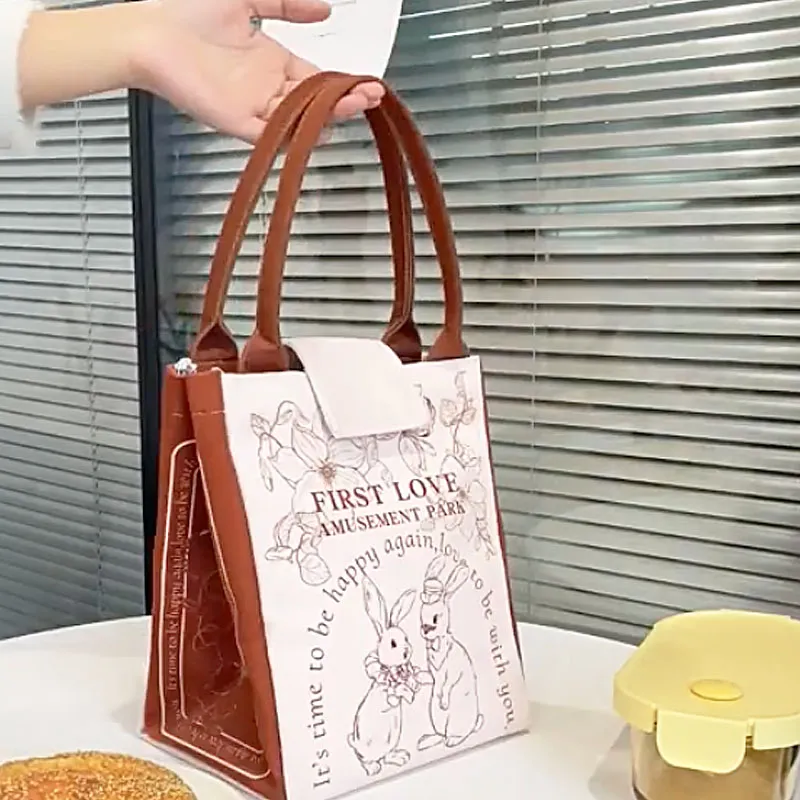AOSONG Canvas Canvas Bag Handbags Large Size Unisex First Love Garden Tour-1