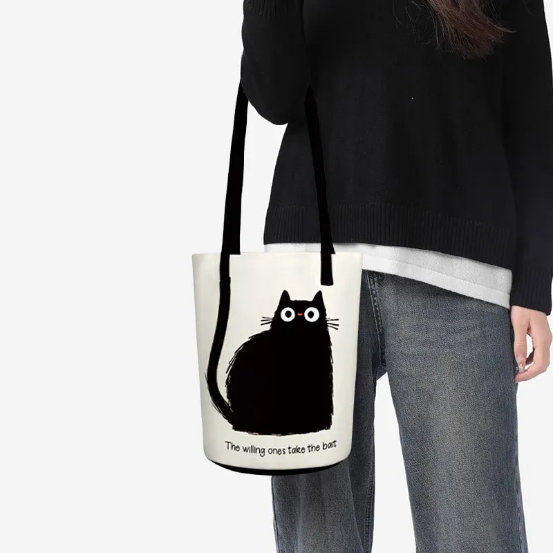 AOSONG Suede Tech Fabric Shoulder Bag Regular Unisex White/Black-2
