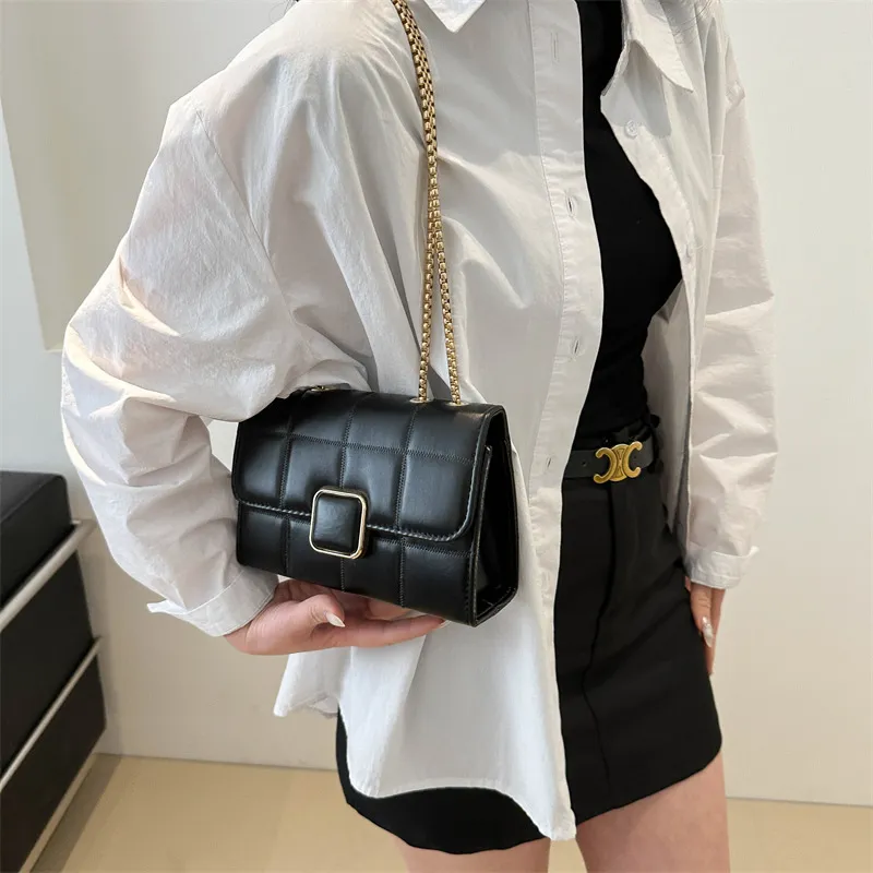 AOSONG PU Crossbody Bag Unisex White/Black-10