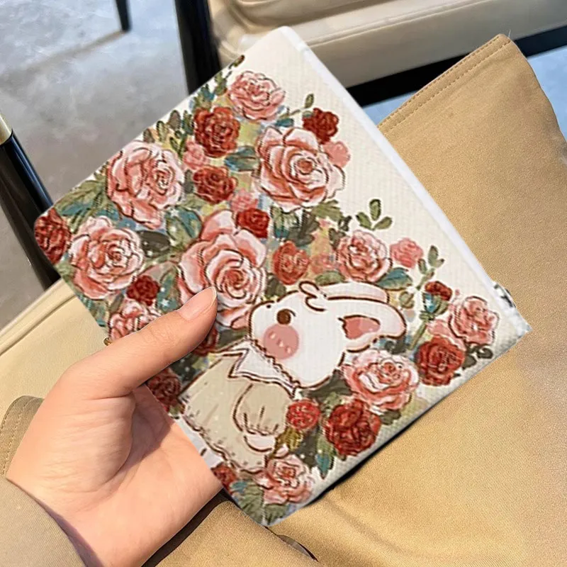 AOSONG Twill Tech Fabric Wallet Regular Women's White/Pink/Red-2