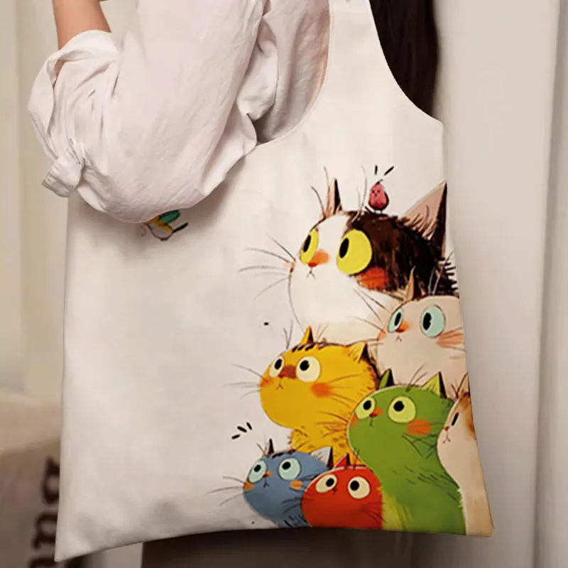 AOSONG Canvas Canvas Bag Shoulder Bags Regular Unisex White-2
