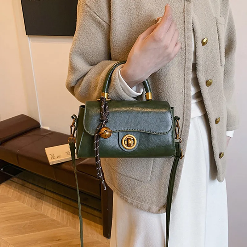 AOSONG PU Crossbody One Shoulder Handbag Regular Unisex Brown/Black/Green/Red-1