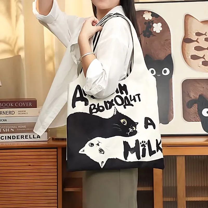 AOSONG Suede Tech Fabric Shoulder Bag Regular Unisex Heart-Shaped Kitten-2