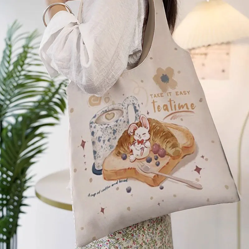 AOSONG Suede Tech Fabric Shoulder Bag Regular Unisex Afternoon Tea-3