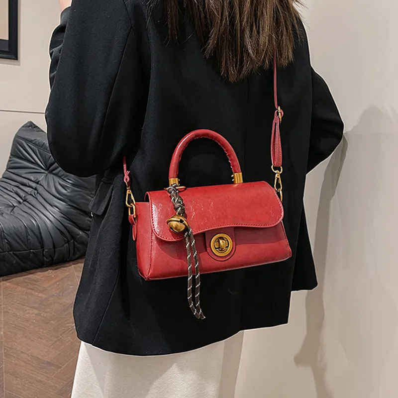 AOSONG PU Crossbody One Shoulder Handbag Regular Unisex Brown/Black/Green/Red-15