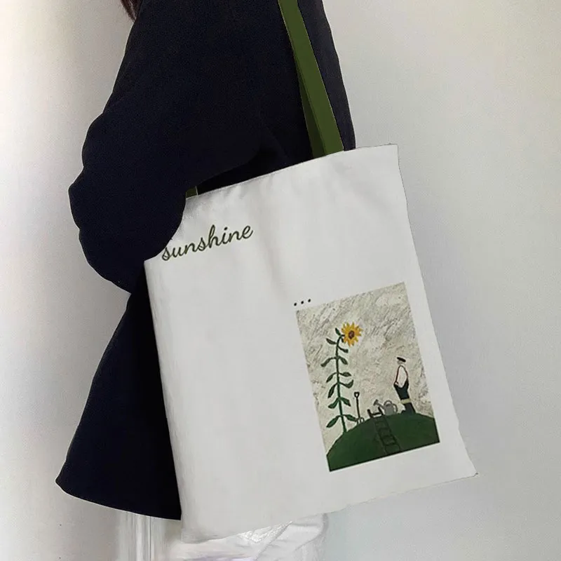 AOSONG Canvas Canvas Bag Shoulder Bags Small Medium Large Size Unisex Multicolor-25