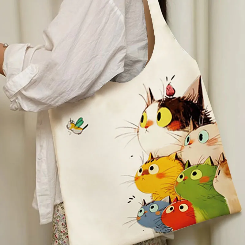 AOSONG Canvas Canvas Bag Shoulder Bags Regular Unisex White-3