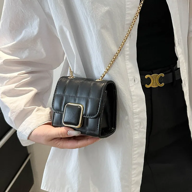 AOSONG PU Crossbody Bag Unisex White/Black-9