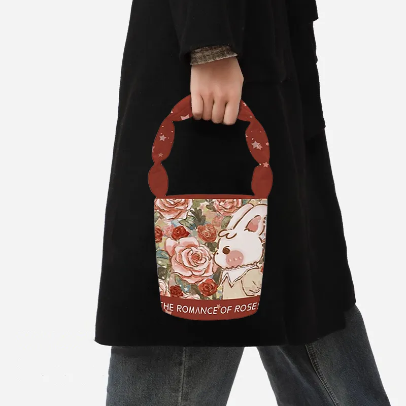 AOSONG Suede Tech Fabric Handbag Regular Unisex Rose Manor-3