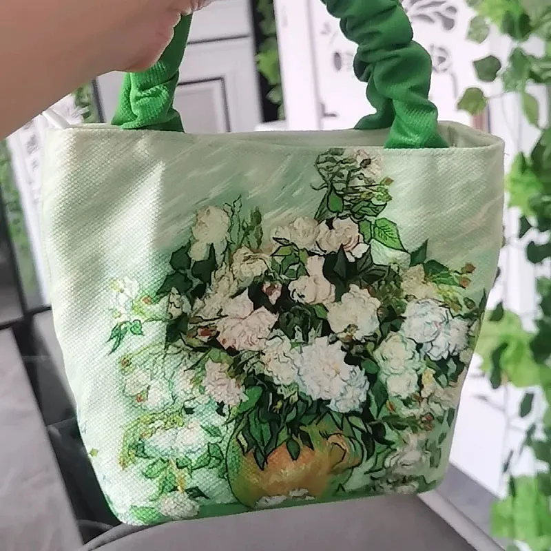 AOSONG Canvas Canvas Bag Handbags Regular Unisex Green-3