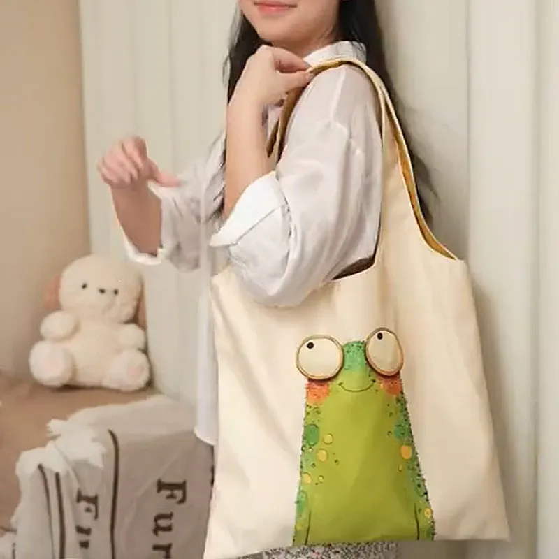 AOSONG Suede Tech Fabric Shoulder Bag Regular Unisex Yellow Green-2
