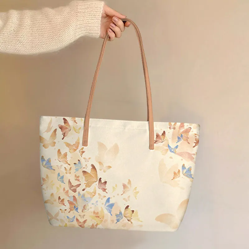 AOSONG Suede Technology Fabric Tote Bag, Shopping Bag, Shoulder Bag Unisex Multicolor-8