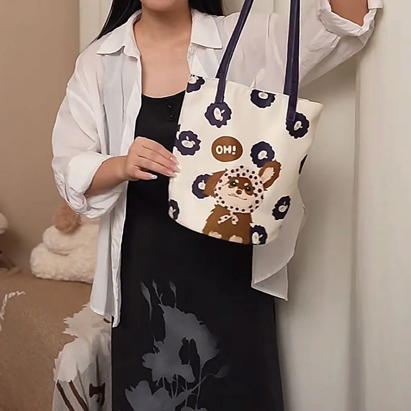 AOSONG Suede Tech Fabric Bucket Bags Shoulder Bags Women's Polka Dot Sausage-5