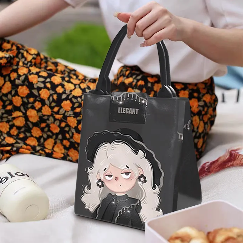 AOSONG Suede Tech Fabric Lunch Box Bag Handbag Large Size Women's Elegant And Charming-1