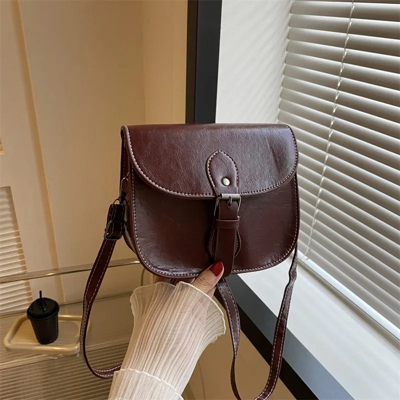 AOSONG PU Crossbody Bag Unisex White/Black/Burgundy/Khaki/Coffee-1