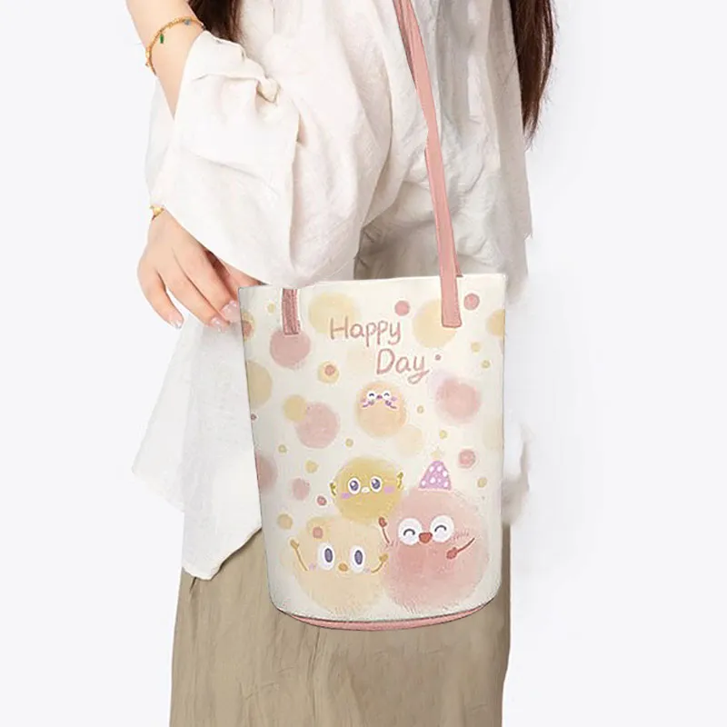 AOSONG Suede Tech Fabric Shoulder Bag Regular Women's Warm Little Monster-2
