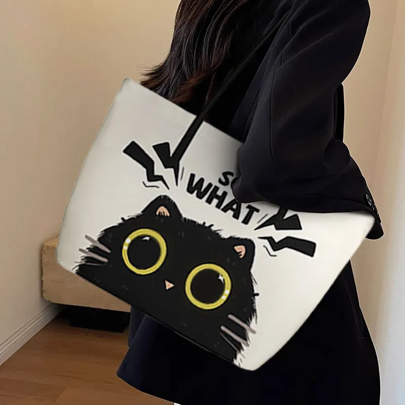 AOSONG Suede Tech Fabric Handbag Shoulder Bag Regular Women's Black/White-4