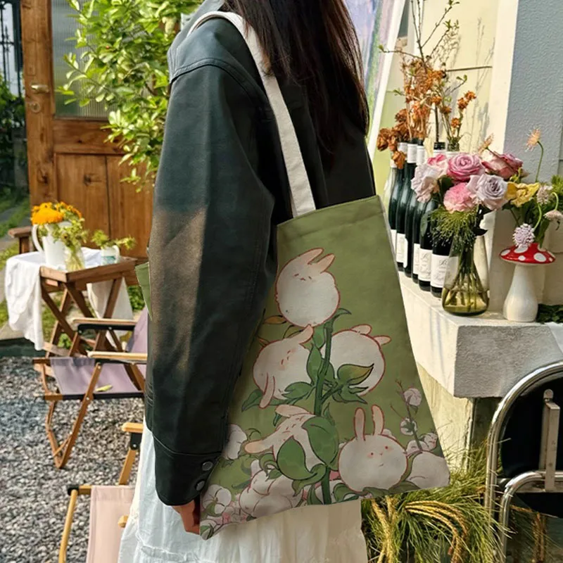 AOSONG Tech Cloth Shoulder Bag Small Size Unisex Green-2