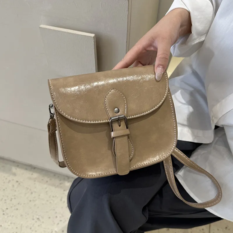 AOSONG PU Crossbody Bag Unisex White/Black/Burgundy/Khaki/Coffee-22