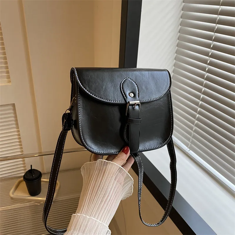 AOSONG PU Crossbody Bag Unisex White/Black/Burgundy/Khaki/Coffee-6
