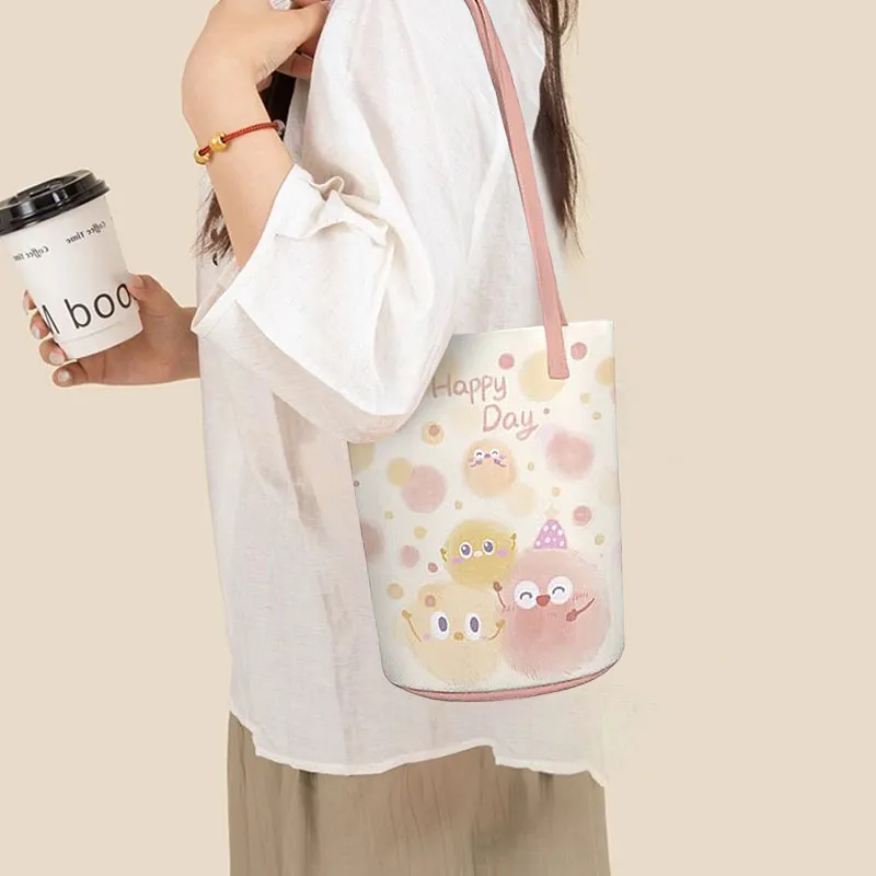 AOSONG Suede Tech Fabric Shoulder Bag Regular Women's Warm Little Monster-4