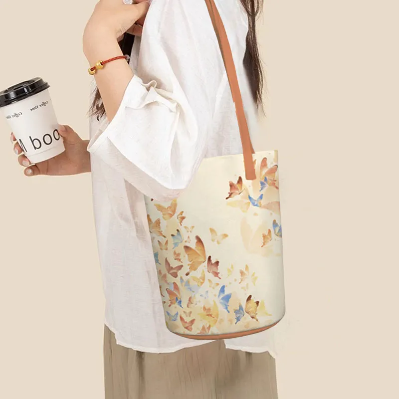 AOSONG Suede Tech Fabric Shoulder Bag Unisex Multicolor-6