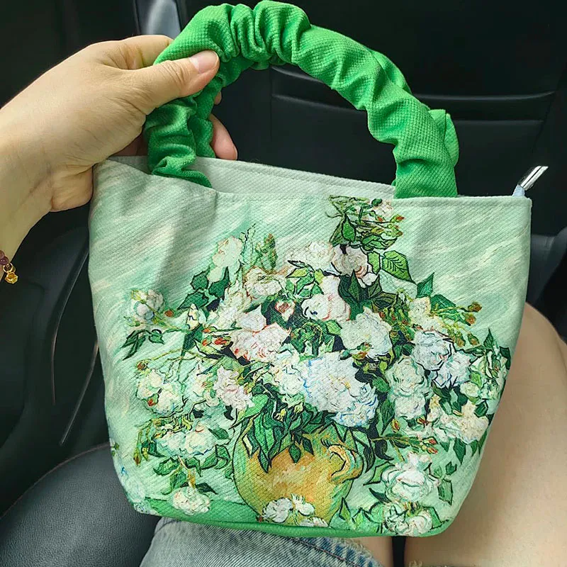AOSONG Canvas Canvas Bag Handbags Regular Unisex Green-1