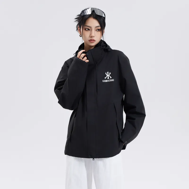 Kawasaki Water Resistant Windproof Wear Resistant Windbreaker Jacket Unisex-3