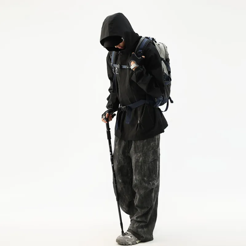 Kawasaki Jackets Coats Unisex Black-6