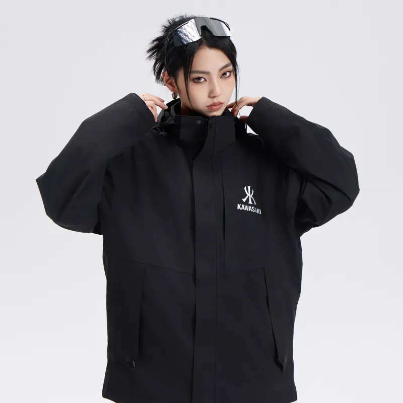 Kawasaki Water Resistant Windproof Wear Resistant Windbreaker Jacket Unisex-2