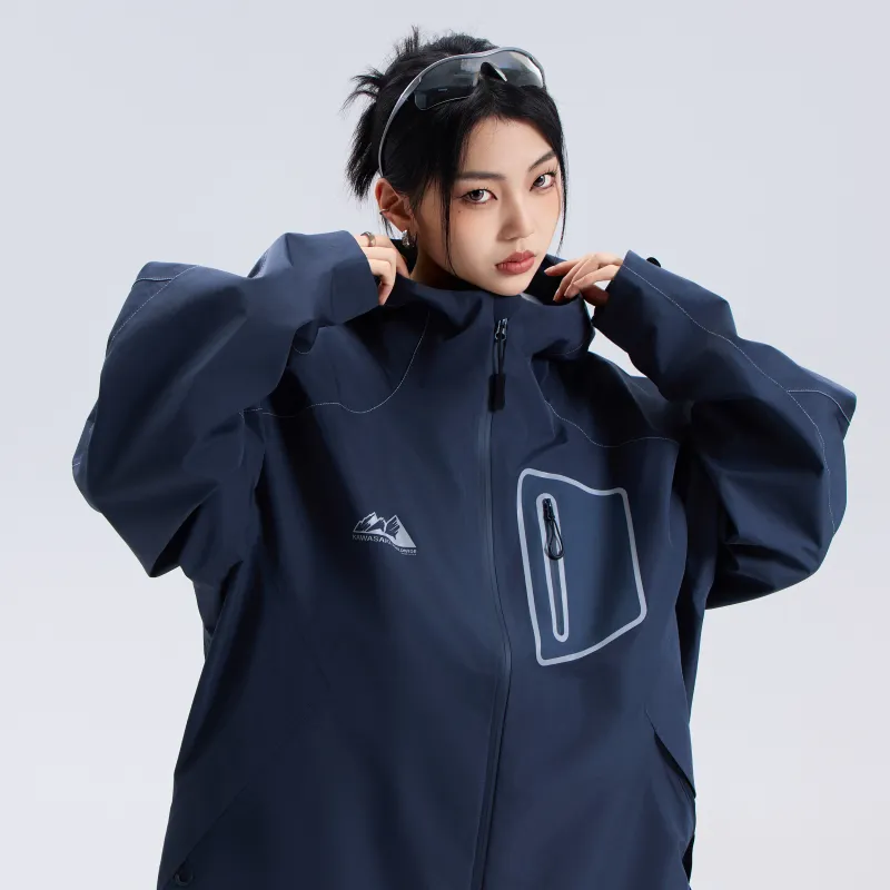 Kawasaki Water Resistant Windproof Breathable Windbreaker Jacket Unisex-5