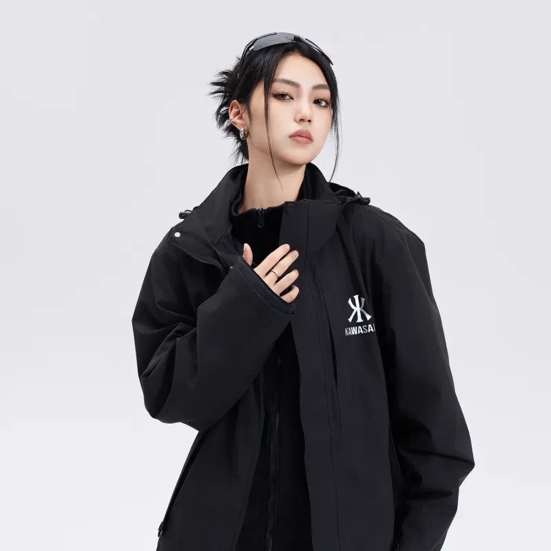 Kawasaki Water Resistant Windproof Wear Resistant Windbreaker Jacket Unisex-4
