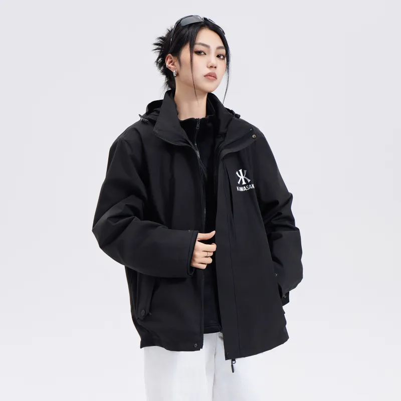 Kawasaki Water Resistant Windproof Wear Resistant Windbreaker Jacket Unisex-5