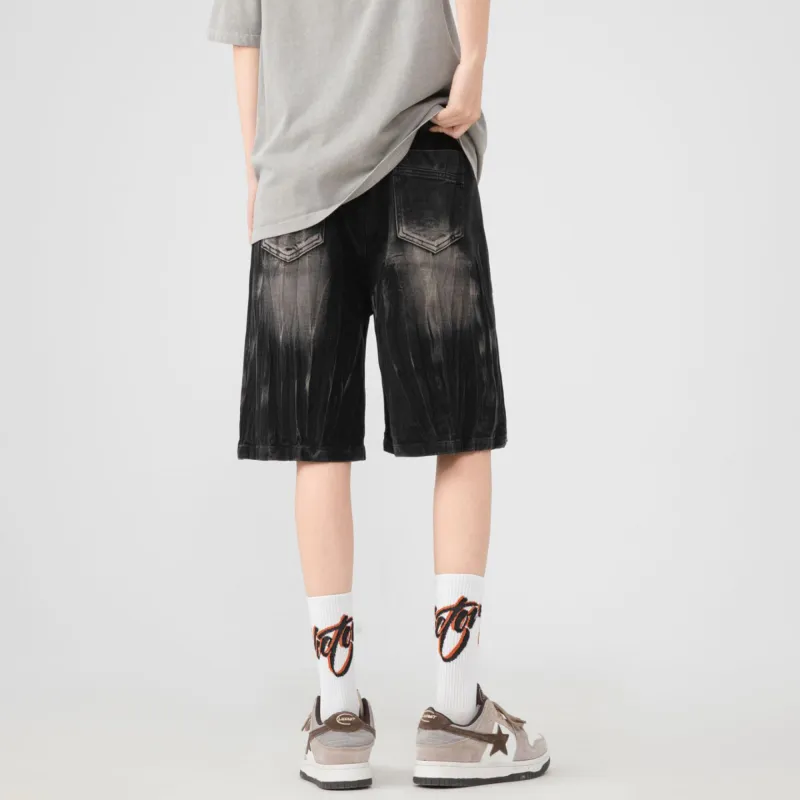 Kawasaki Denim Shorts Unisex Black-2