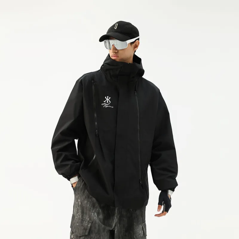 Kawasaki Jackets Coats Unisex Black-2