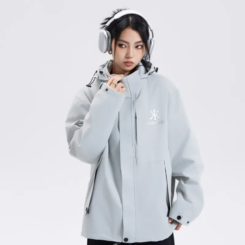 Kawasaki Water Resistant Windproof Wear Resistant Windbreaker Jacket Unisex-20
