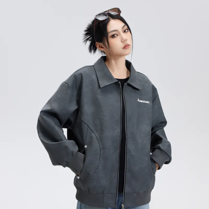 Kawasaki Leather Jackets Unisex-4