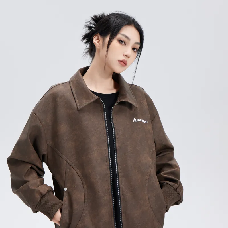 Kawasaki Leather Jackets Unisex-31