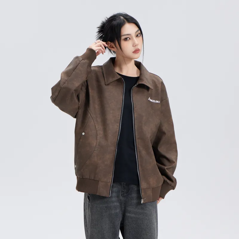 Kawasaki Leather Jackets Unisex-16