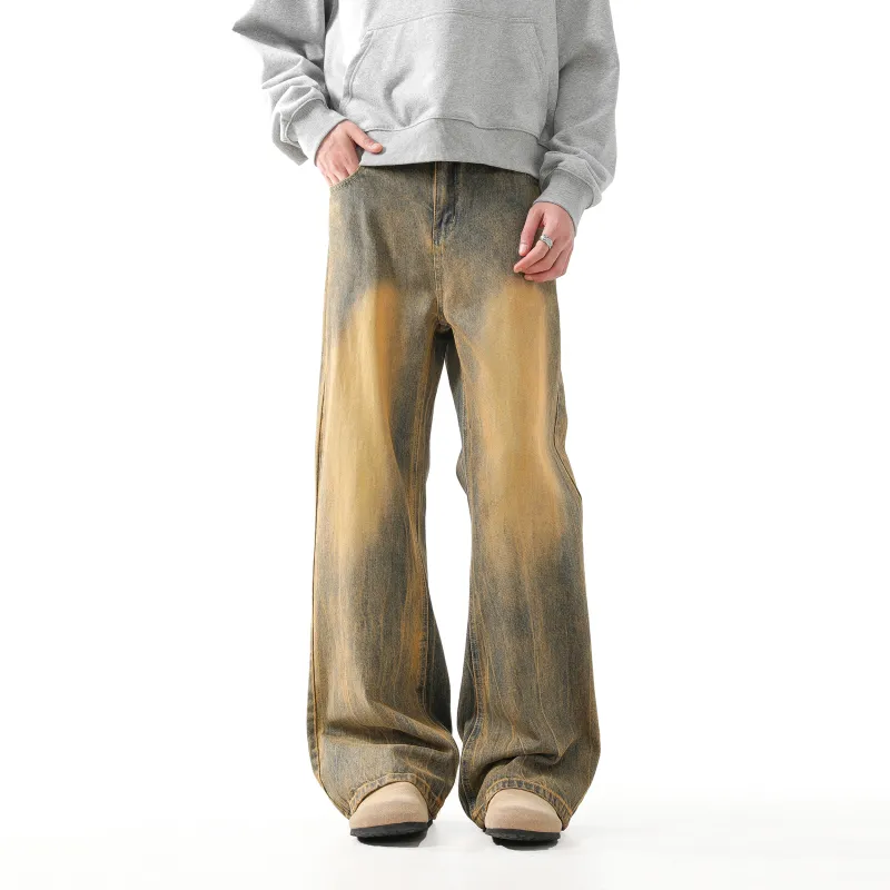 Kawasaki Jeans Unisex Vintage Yellow-4