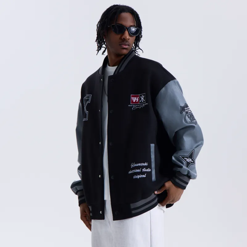 Kawasaki Baseball Jacket Unisex-3